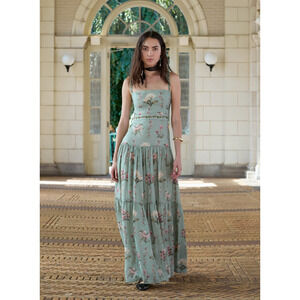 Agua by Agua Bendita Lima Orquidea Maxi Dress Large